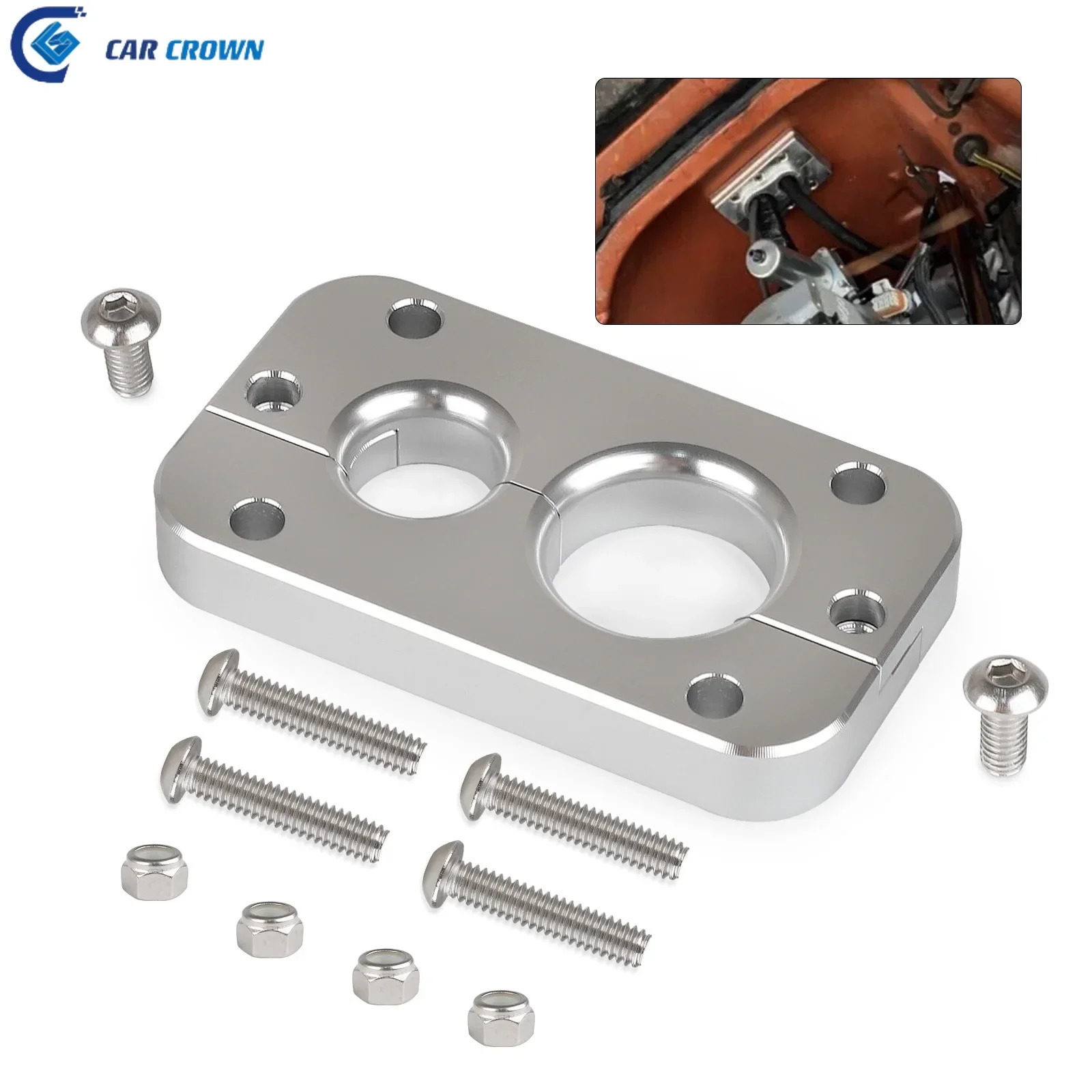 

Car Crown 01232023 for Holley Terminator X Max Firewall Pass Through Eliminates gromet in Fire Wall Bulkhead Wiring Harness