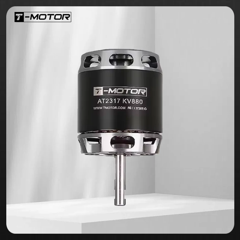 

T-MOTOR long shaft at2317 880kv 1400kv 1250kv brushless outdoor rotor motor for fpv rigid wing aircraft/rc racing drone parts