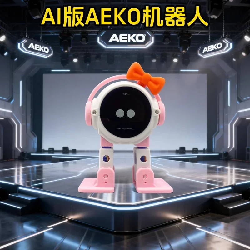 AI AEKO With camera Robot ESP32-S3 Main Control 1.54inches Screen Intelligent Interactive Robot Voiceprint Recognition Companion