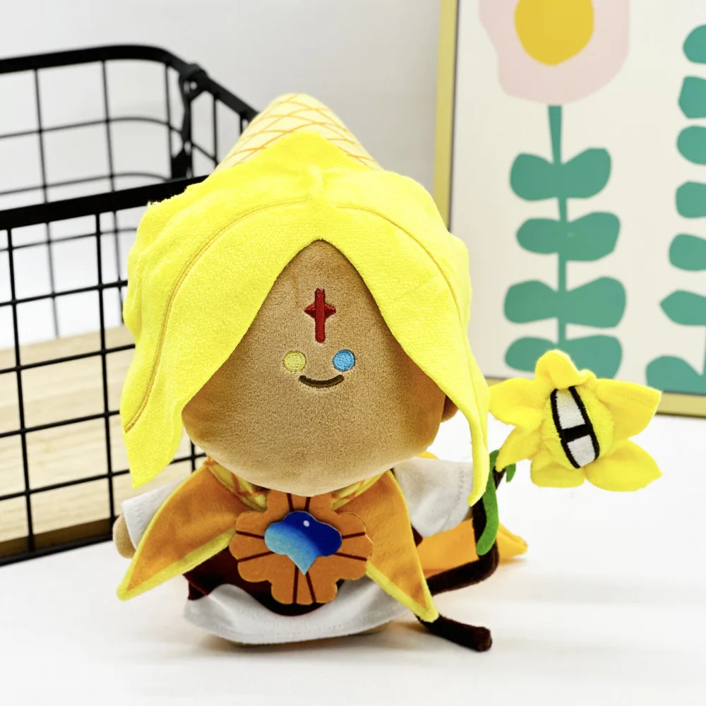 

25cm Anime Cookie Run KingdomPlush Toy Game Shadow Milk Cookie Stuffed Doll Cartoon Home Decoration Plushie Birthday Xmas Gifts