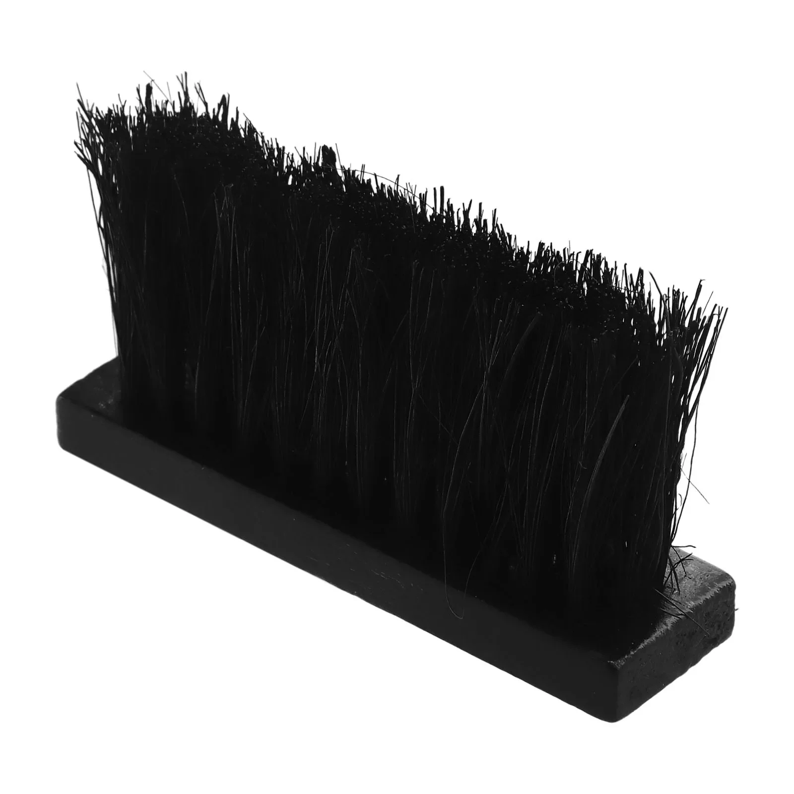 Achieve Spotless Fireplace with Square Head Brush, Convenient Refill, Black Color Design, Coconut Palm Bristles