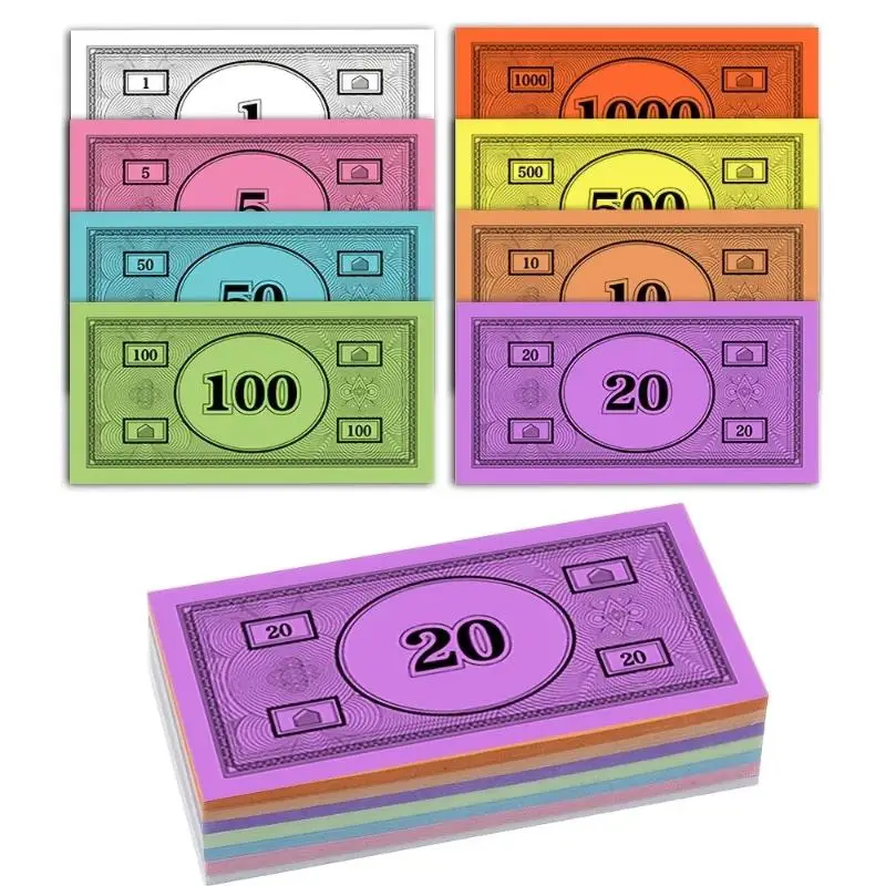 160Pcs Of Fun Play Money In Various Denominations And Colors—Perfect For Educational Games And Improving Financial