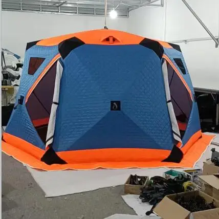 hexagonal ble layers warm winter fish outdoor camping tent