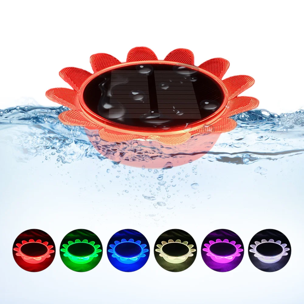 

IP68 Waterproof RGB Sunflower Swimming Pool Light& Remote Controller Outdoor Submersible Pond Decoration for Party,Holiday