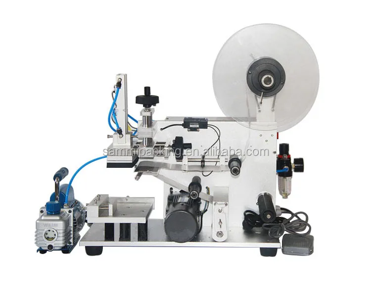 MT-60 Tabletop Semi-automatic Square Bottle Labeling Machine/ Flat Bottle Labeler