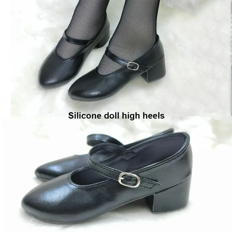 Muñeca de silicona de 68-80cm, tacones altos, punta estrecha, fácil de poner y quitar, tacones de tiras duraderos y cómodos, zapatos de muñeca hechos a mano DIY