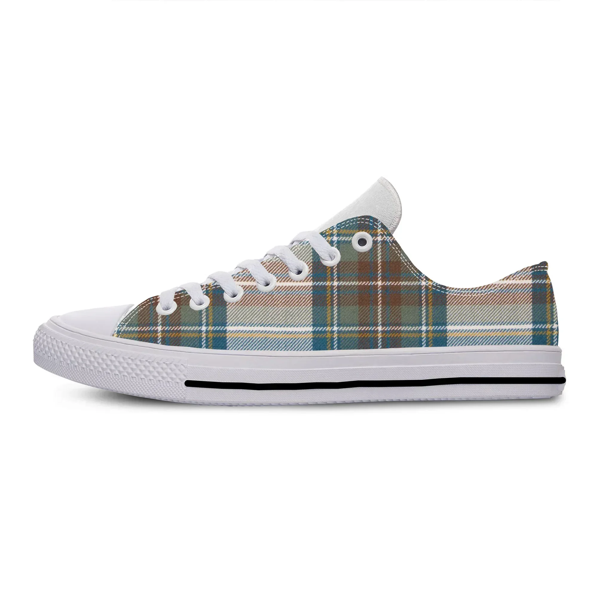 

Hot Scottish Plaid Dress Stewart Tartan Clan Fashion Casual Shoes Lightweight Men Women Sneakers Low Top Breathable Board Shoes