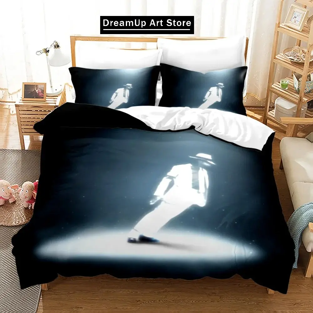 3D Print Fashion M-Michael Jackson Bedding Set Boys Girls Twin Queen King Size Duvet Cover Pillowcase Bed boys Adult Bedroom