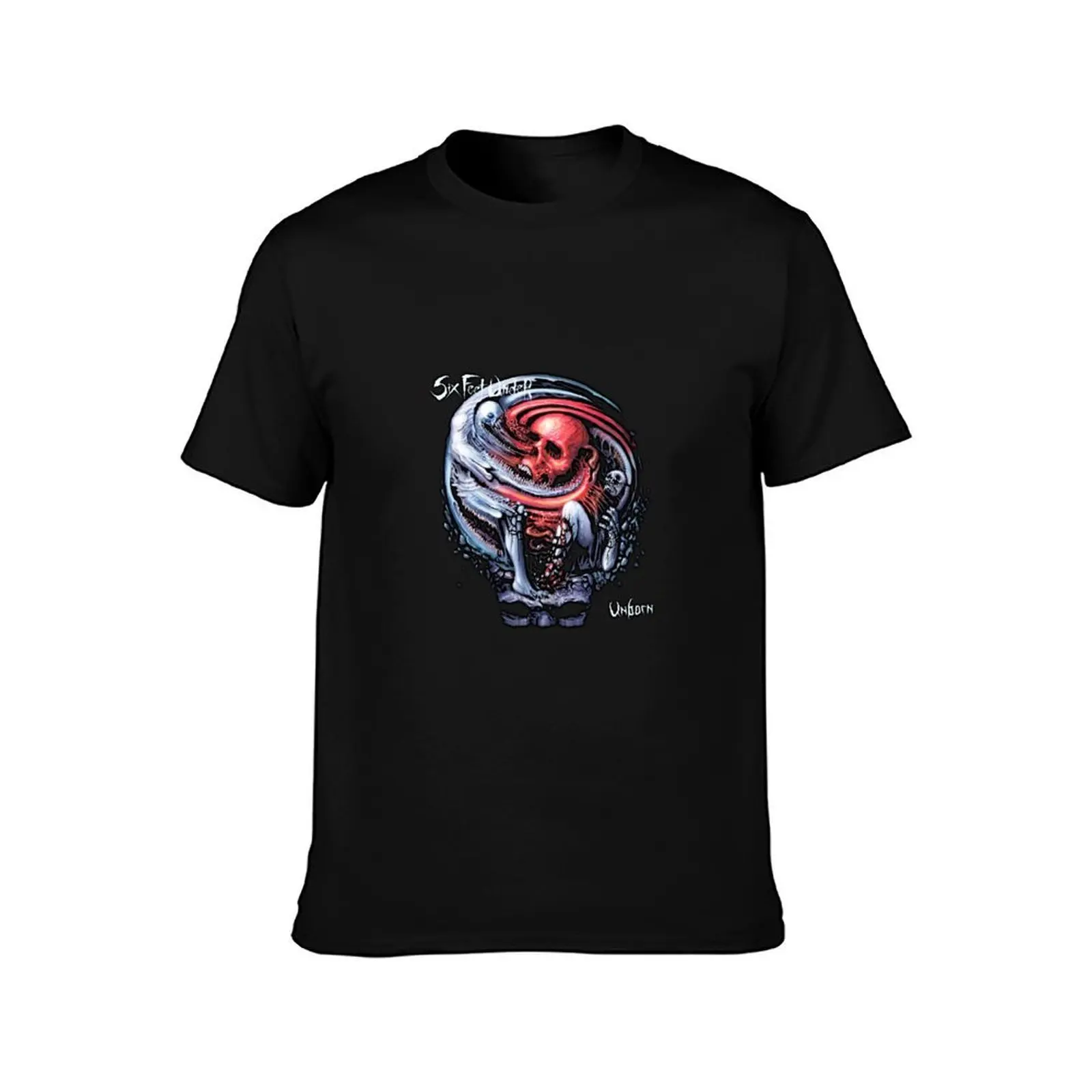 six feet under band music Genre: Death metal; Death 'n' roll? + classic tshirt T-Shirt t shirts for man pack cotton T-Shirt