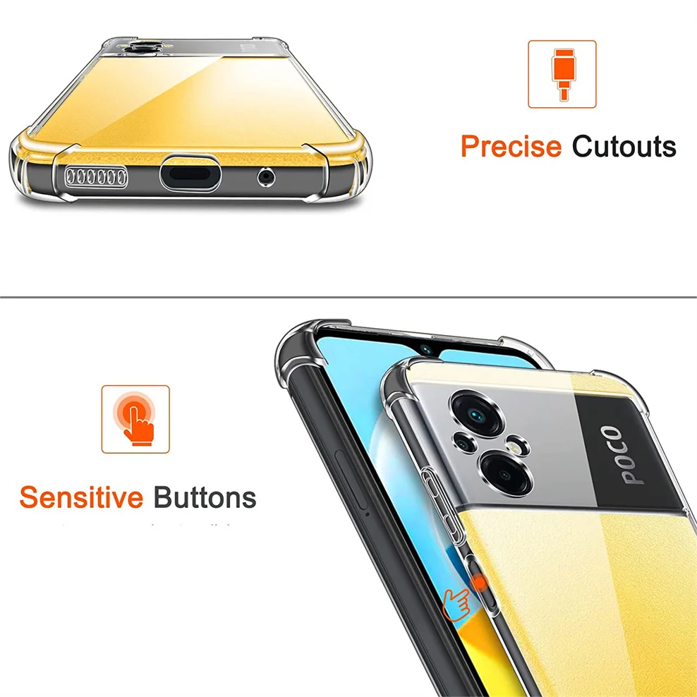 에어백케이스 poco-m5 폰케이스 소프트 지우기 실리콘 풀커버 핸드폰 케이스 포코폰m5 case pocophone m5 xiaomi poco m 5 cover poco m5 케이스