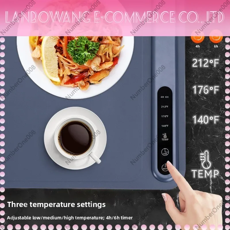 Flexible Rollable Silicone Food Warming Tray Smart Folding Electric Food Warmer Heating Plate For Home Kitchen Keep Food Warm