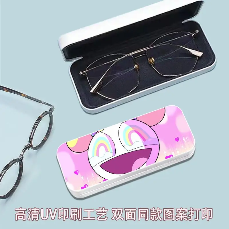 The Powerpuff Girls Anime Cartoon Glasses Case Student Myopia Glasses Case PU Anti-Scratch Anti-Scratch Protective Cover Gift