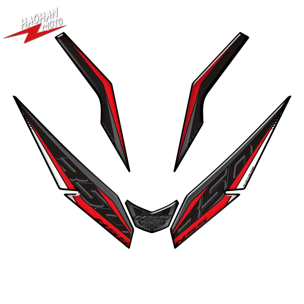 

3D Resin Motorcycle Front Fairing Sticker for Honda Forza NSS 350 From 2023