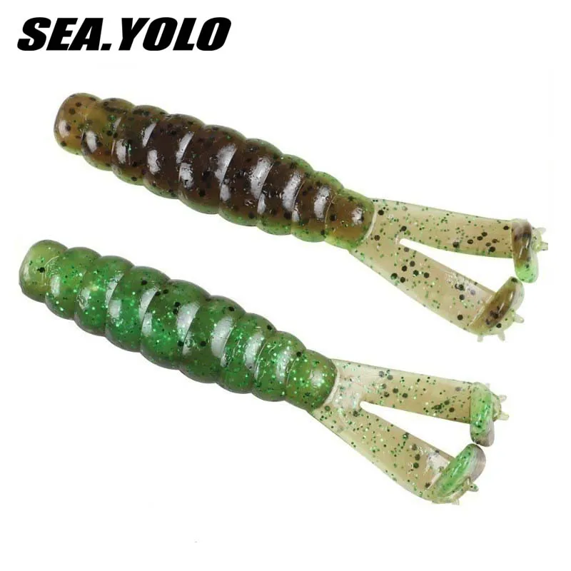 

Sea Yolo 6Pcs 7cm/3.1g T-Tail Super Tensile Strength Soft Fishing Lure Artificial Lure Fishing Tackle Wobblers For Carp Fishing