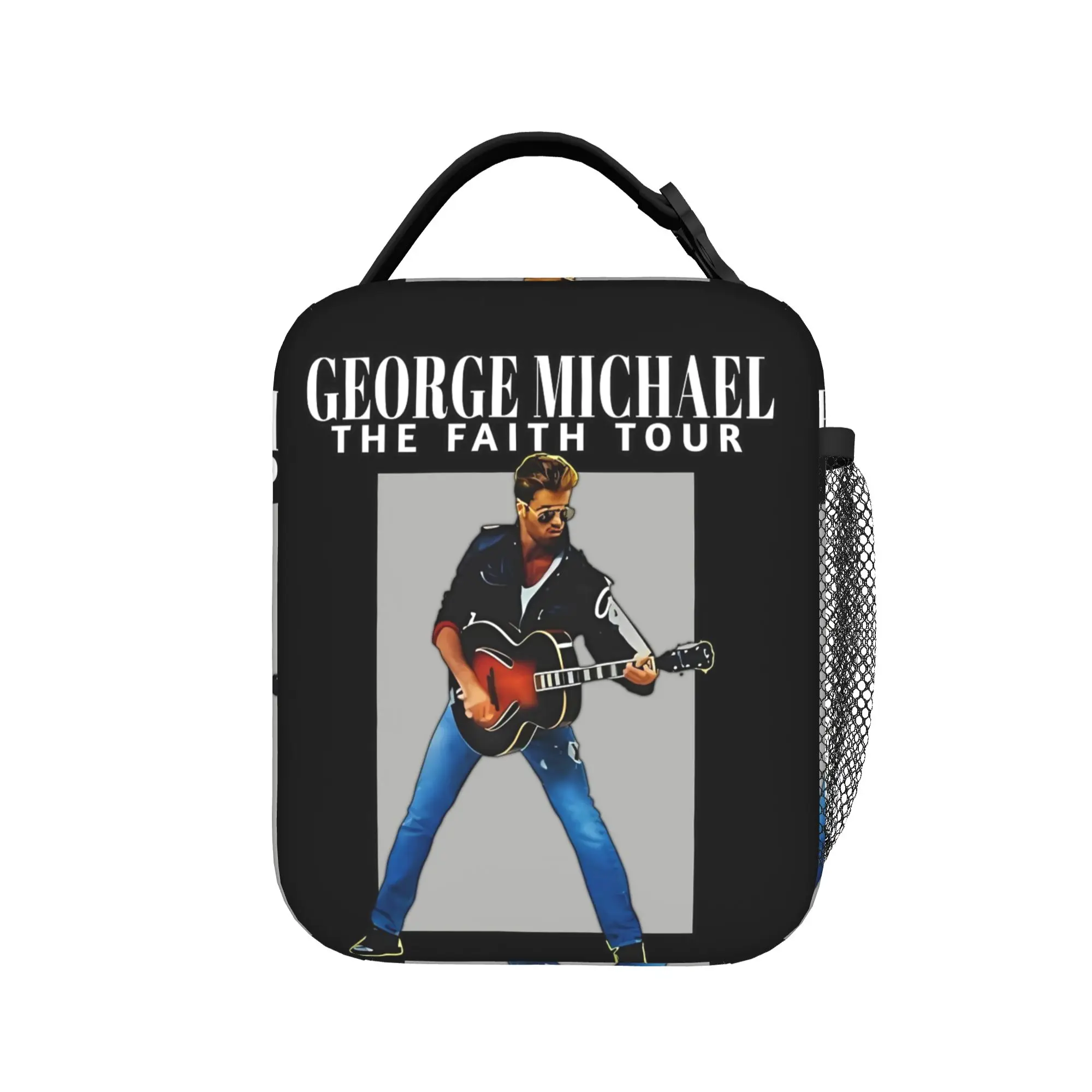 

Сумка для обеда George Michael British Singer, повседневная сумка для обеда, термосумка для пикника на открытом воздухе, сумки-тоут для женщин, сумка-холодильник из оксфордской ткани на заказ