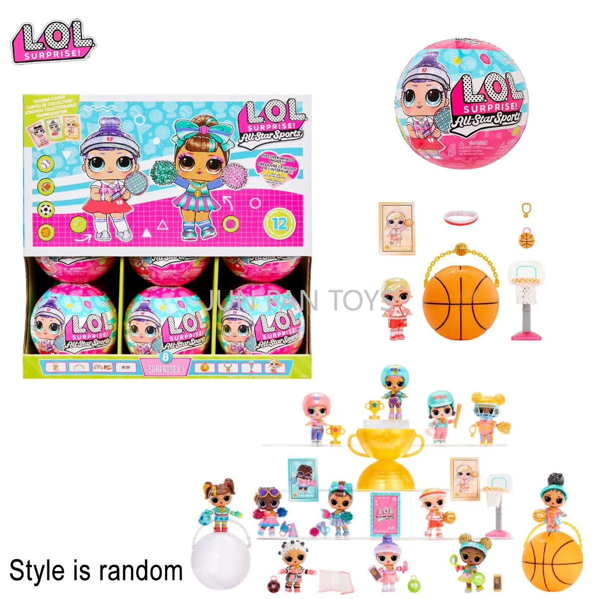Muñeca LOL Surprise All Star Sports Vault Original, Surtido de Figuras Coleccionables, Mini Muñeca de Moda, Regalo de Cumpleaños para Niñas