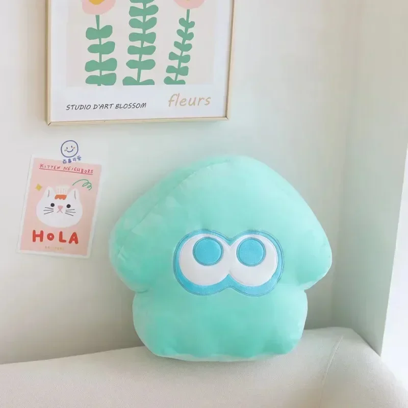 Anime Light Blue Octopus Plush Pillow  Kawaii Animal Peripheral Pollow Cushion Soft Toy Doll Kid Gift 33CM Home Car Seat Cushion