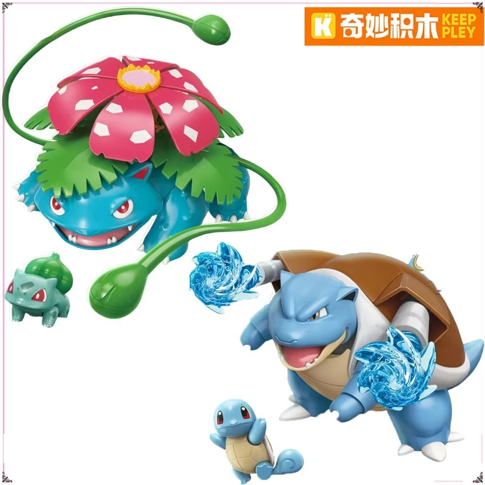 

Genuine KEEPPLEY Pokemon Action Figure Classic Cartoon Characters Assembled Movable Model Toys Desktop Ornament Boys Girls Gifts