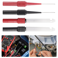 30V Car Multimeter Test Tip Probes Extention Back Insulation Wire Piercing Tester Pin Needle Tip Car Repair Diagnostic Tools