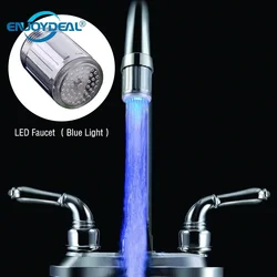 enjoydeal LED Shower Tap Faucet Nozzle Head Novelty Faucet Nozzle Head Shower Tap Luminous Glow Light-up Bathroom 3 Type Light