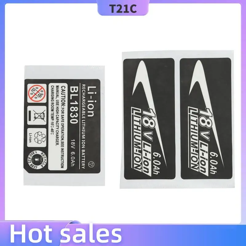 

T21C 20 Sets Of BL1830 Label Lithium Battery 18V 6.0Ah Sticker Label Suitable For 18V Battery Logo