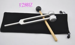 128HZ/256HZ/512HZ tuning fork aluminum alloy tuning fork with gift bag sound hammer educational equipment