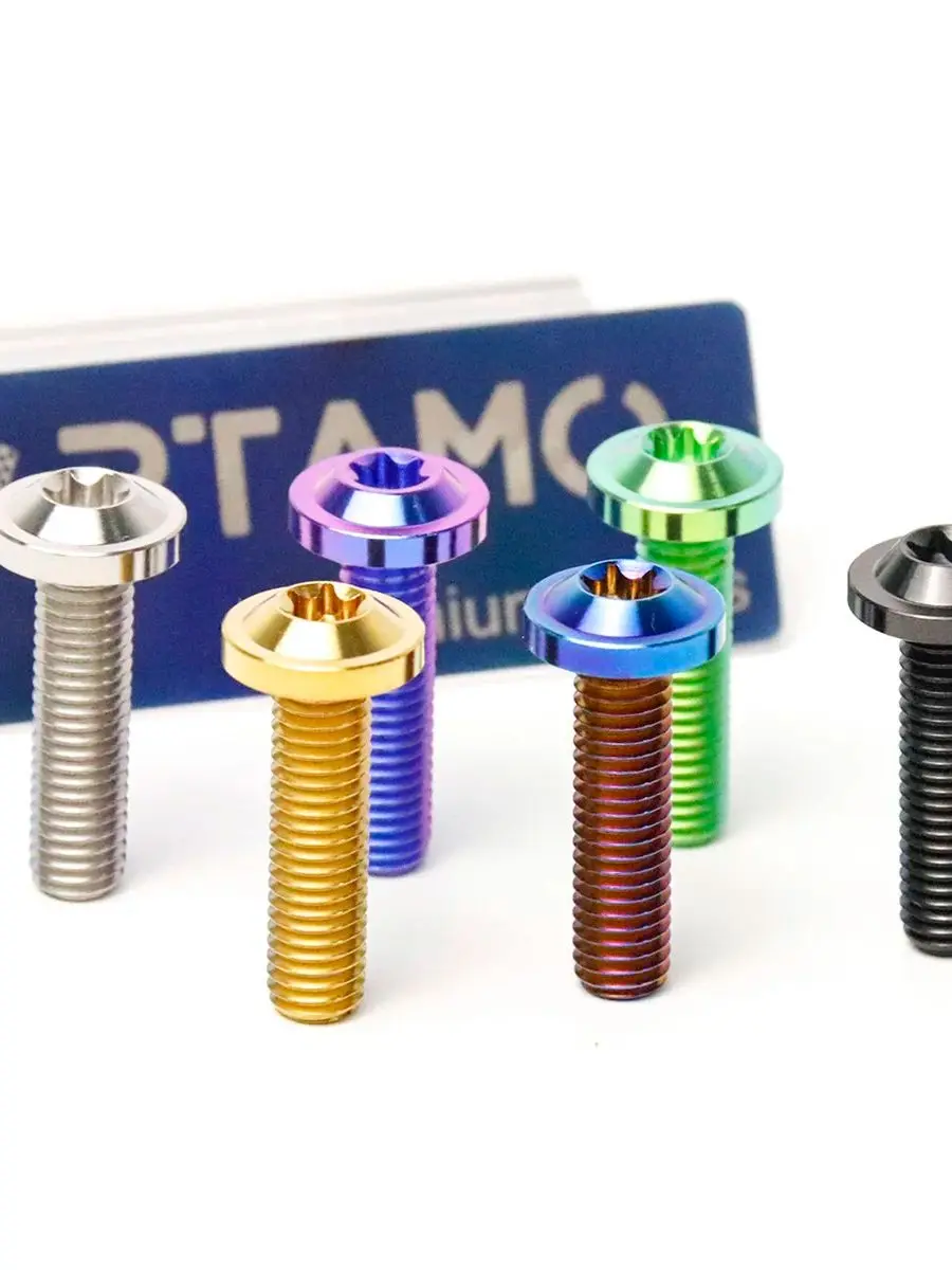 RTAMO Boulon en titane pour moto, fixation de modification d'équitation, tête Torx, M8X10, 15, 20, 25, 30, 35, 40, 45, 50, 55, 60, 65, 70, 80/90