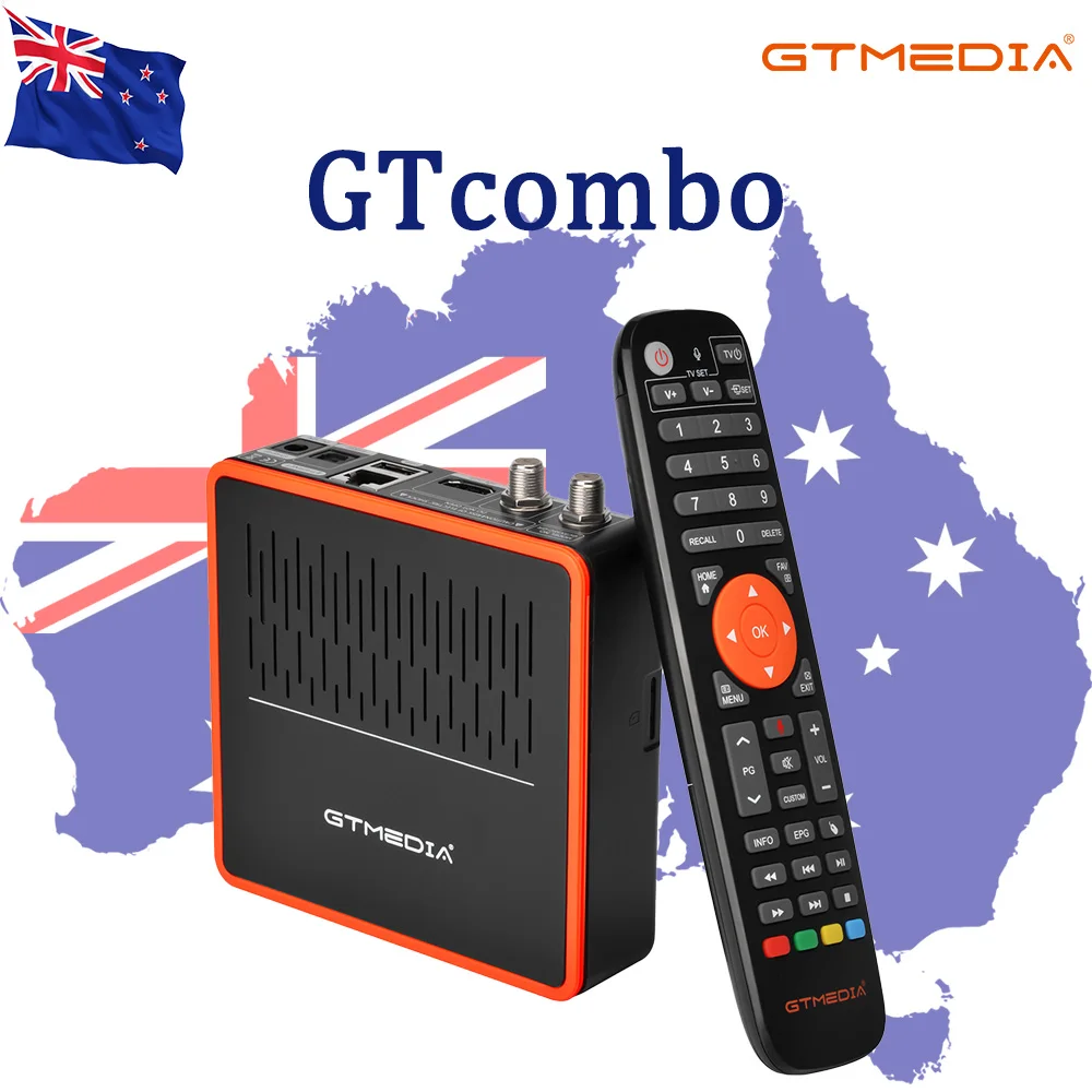 GTMEDIA GT COMBO Android 9.0 TV BOX+DVB-S/S2/S2X,DVB+T/T2/Cable/ATSC-C(J.83B)/ISDBT 4K Android BOX 4:2:2 2+16GB