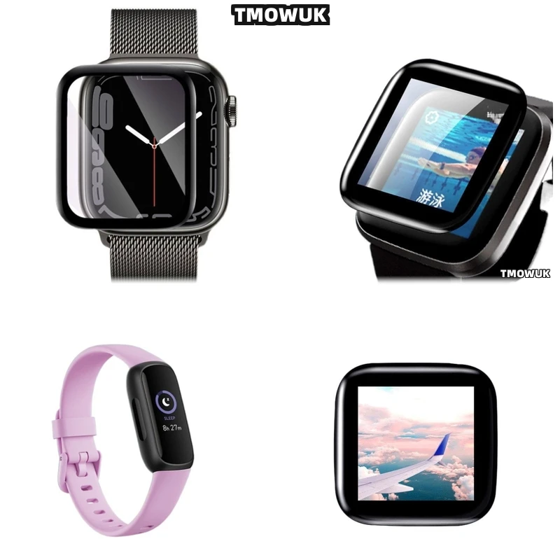 

For Fitbit Sense 2 Versa3 2 4 Inspire 3 Charge 6 5 Sweat Resistance Layer Full Adhesion HD Clarity Protective Skin Film
