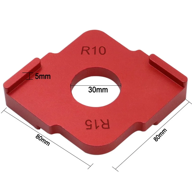 Woodworking Positioning Template Trimmer Electric Router Inverted Trimming Template R Semicircle Angle Template