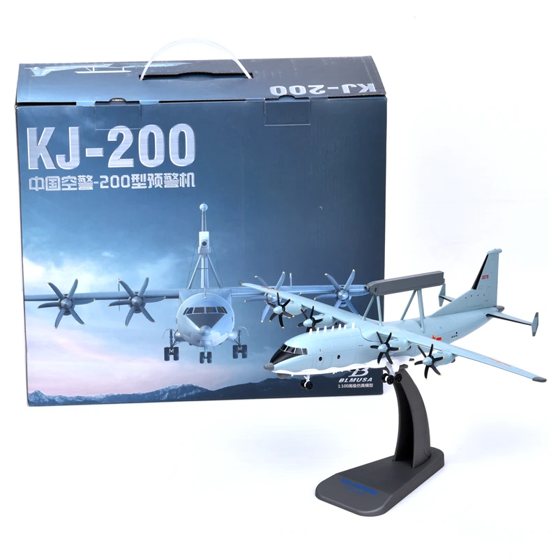 

1/100 Scale AF1 China Air Force Air Police 200 Early Warning Aircraft KJ200 Alloy Finished Aircraft Model Collection Toy Gift