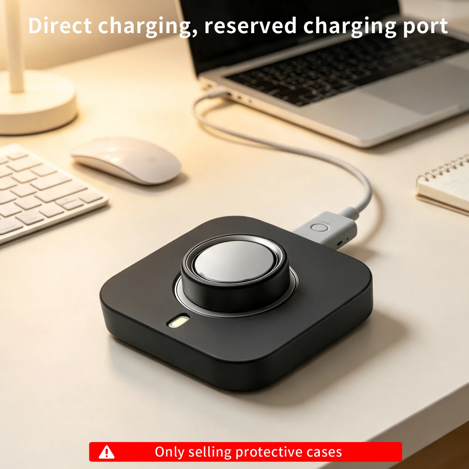 For Oura Ring 5/4 Charging Dock Silicone Protective Case Drop-proof and Scratch-proof Charger Protective Case