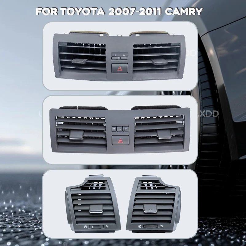 For Toyota 2007-2011 CAMRY Car Conditioning Interior AC Accessories A/C Air Vent Grille Dashboard Panel Outlet frame Kit Center