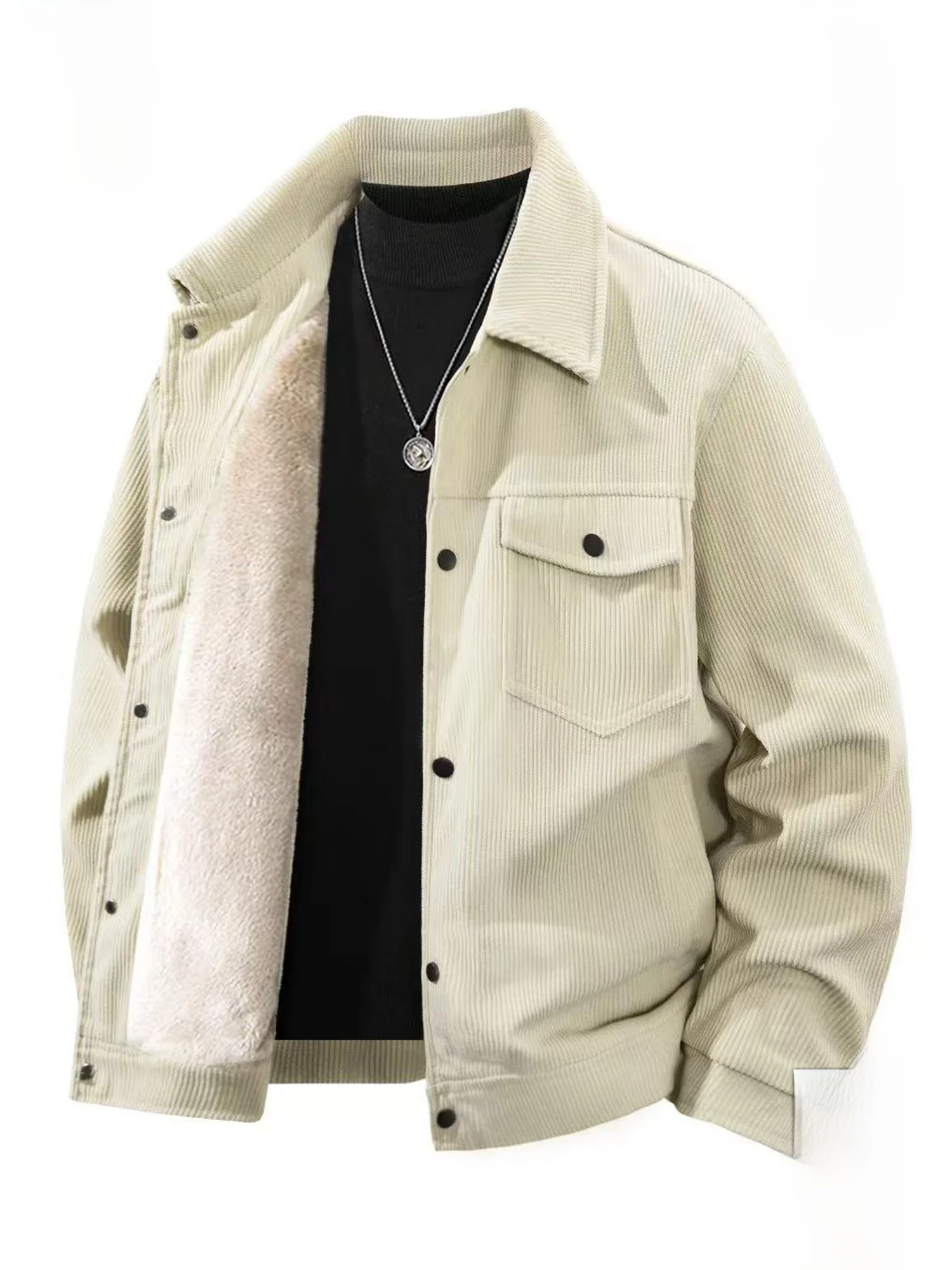 

Мужская куртка Paul Frank с флисовой подкладкой, удобная, свободного кроя, зимняя, повседневная, молодежная, модная, из полиэфирного волокна, с длинными рукавами, на пуговицах.