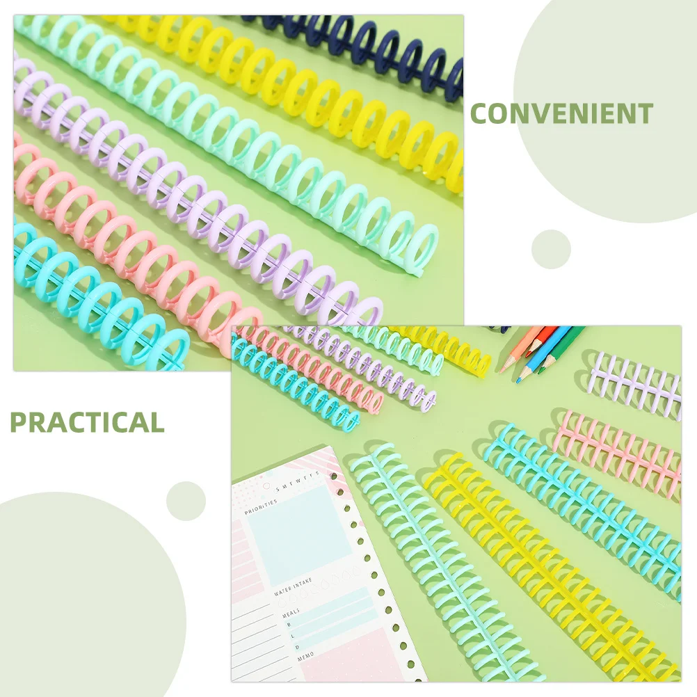 30 قطعة من حلقات مشط الأشواك البلاستيكية المربوطة 30 فتحة لاستبدال ملحقات ماكينة تجليد الملفوف والمخطط المحمول