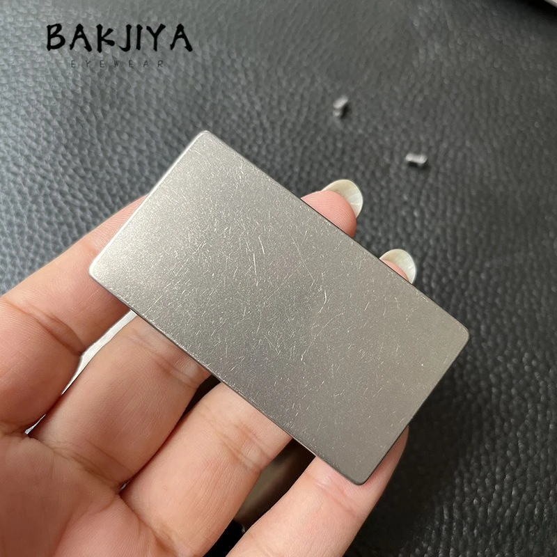 1pcs Solid Titanium Belt Buckle Stone Washed Double-layer Leather Belt Head Business Men Pants Waistband 35mm Waist Accessories