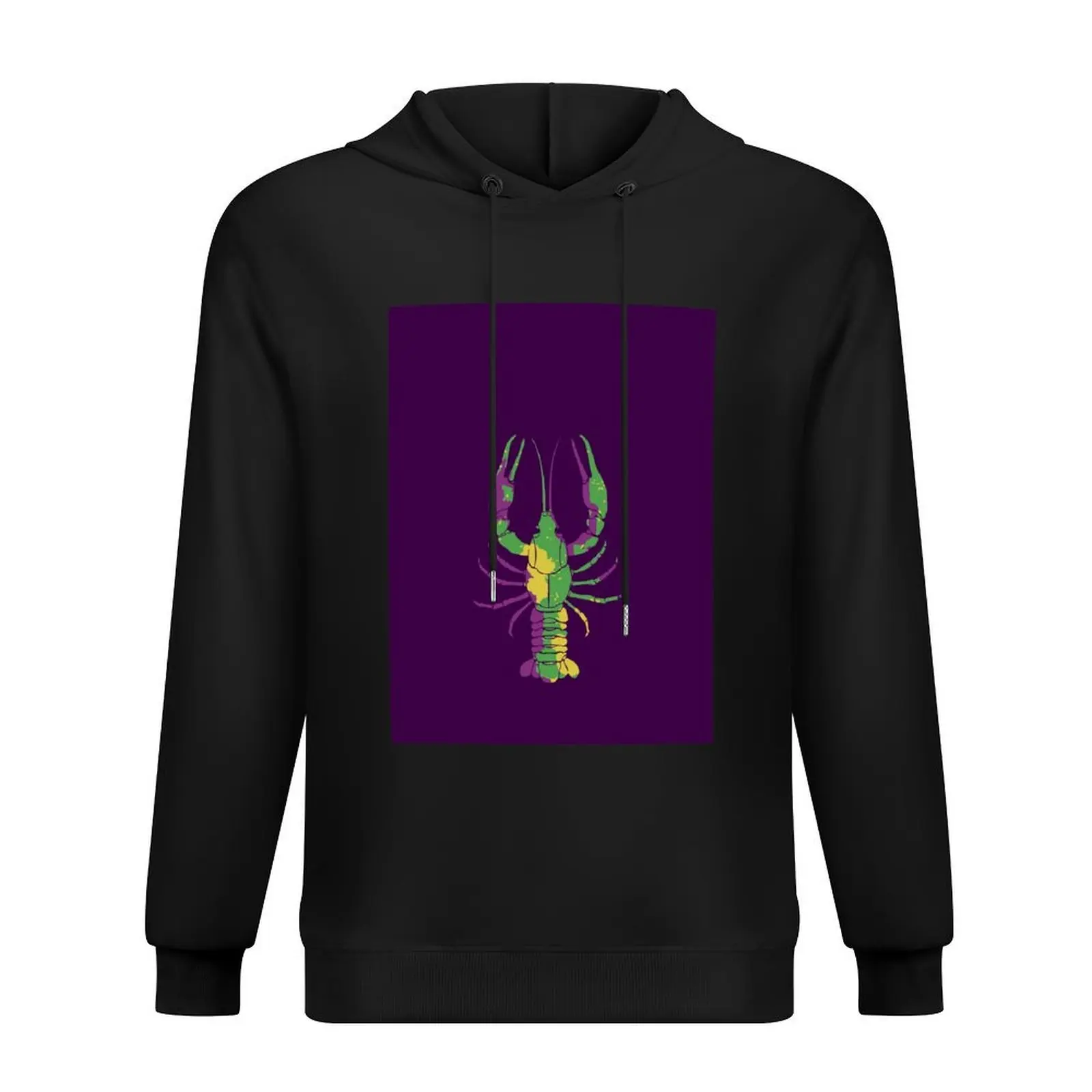 

Colorful Mardi Gras Crawfish Hoodie mens clothes autumn graphic t shirts men aesthetic clothing tracksuit men