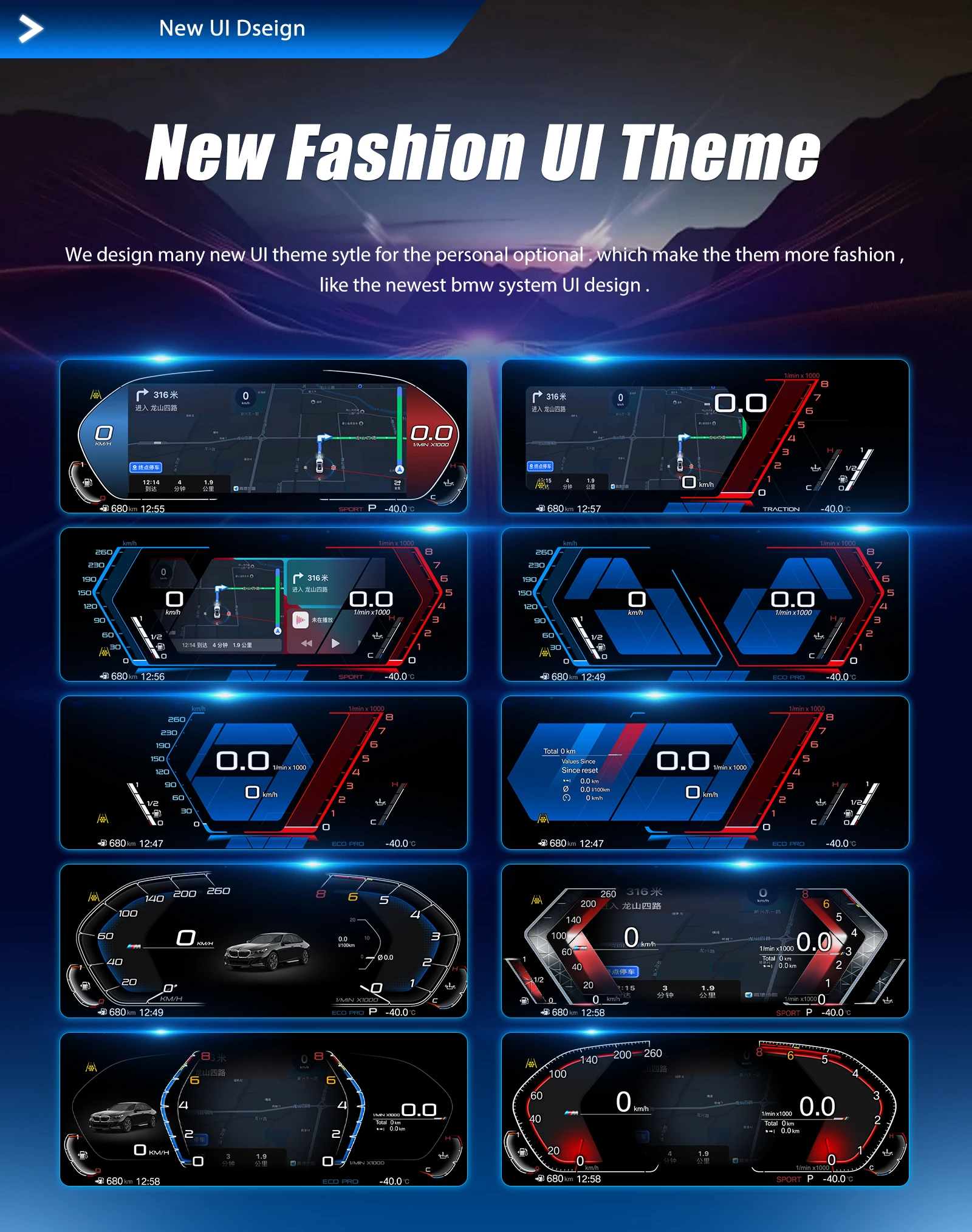 12,3'' Digitales Dashboard für BMW 5er Serie E60 E61 E63 E64 Baujahre 2003-2009 Digitales Cluster-LCD-Tachometer Virtuelles Cockpit Carplay Android Mirror – Detail 2