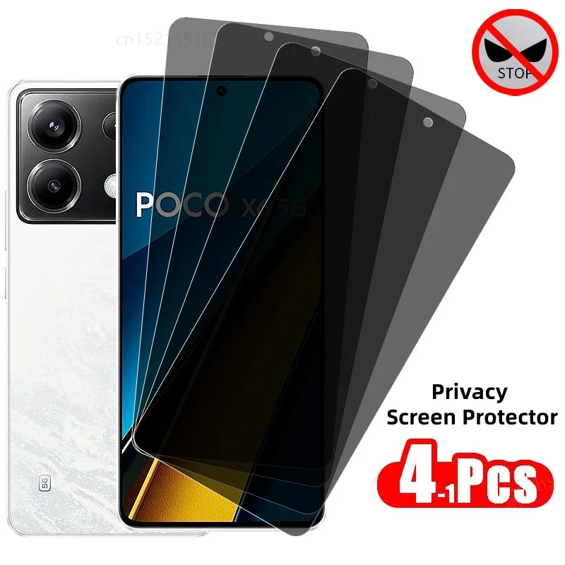 

For Poco X6 5G Privacy Screen Protector Tempered Glass Anti-spy For Xiaomi Poco X6 Protective Phone Anti Peeping Film Poco X6