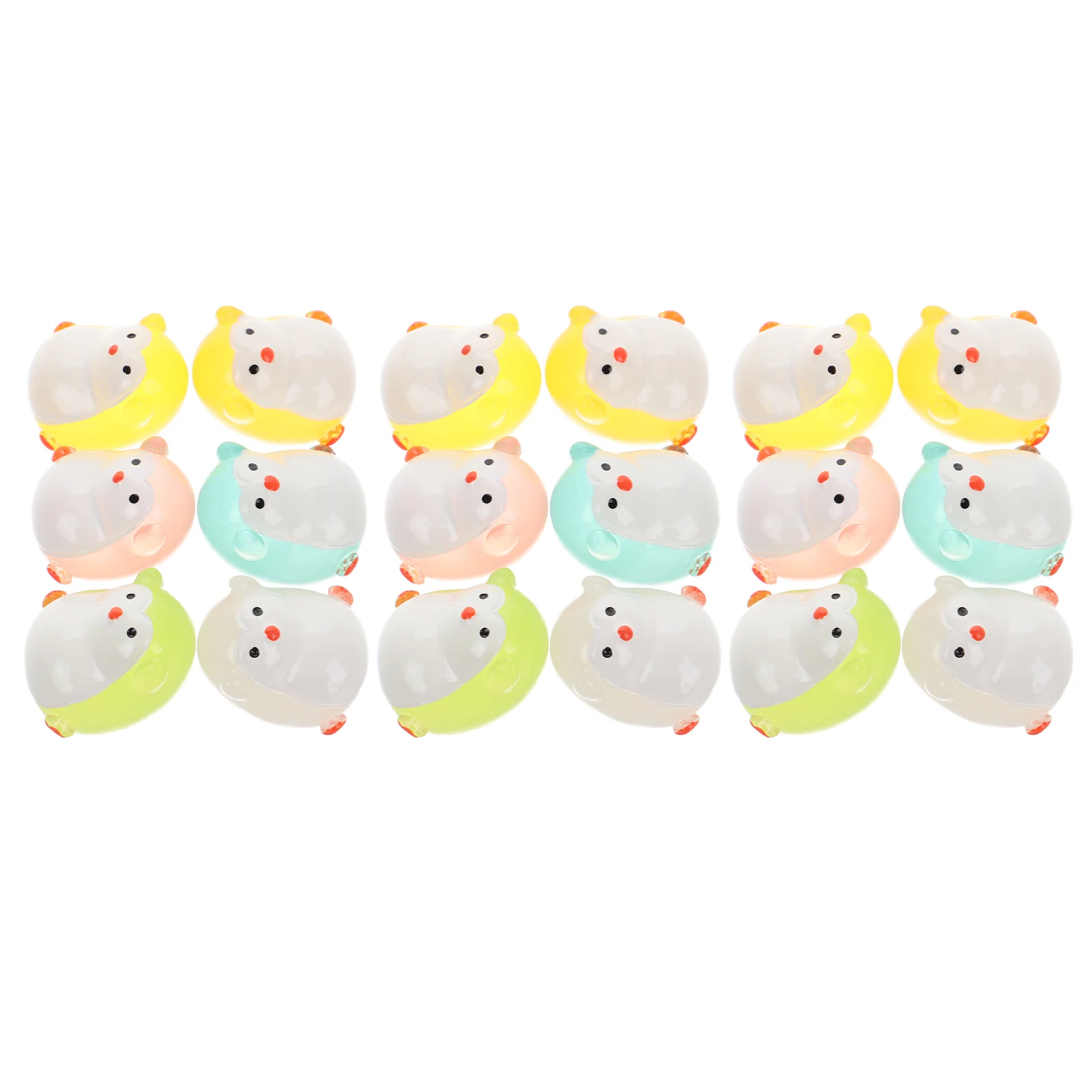 18 Pcs Mini Penguin Decorations Party Toy Model Statues Figure Plastic Miniature Decors Figurines Cake