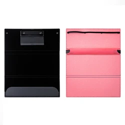 Nursing Clipboard Foldable Handheld Folders Portable Writing Board 3 Layers Secure Paper Grip for Students Office Supplies