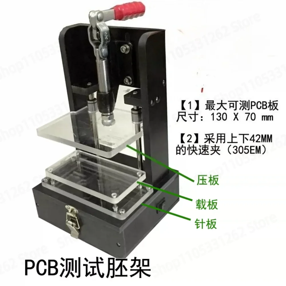 PCB Testing Jig PCBA Tester Embryo Frame Universal Test Frame Test Stand Circuit Board Detection Bracket Fixture 130x70MM