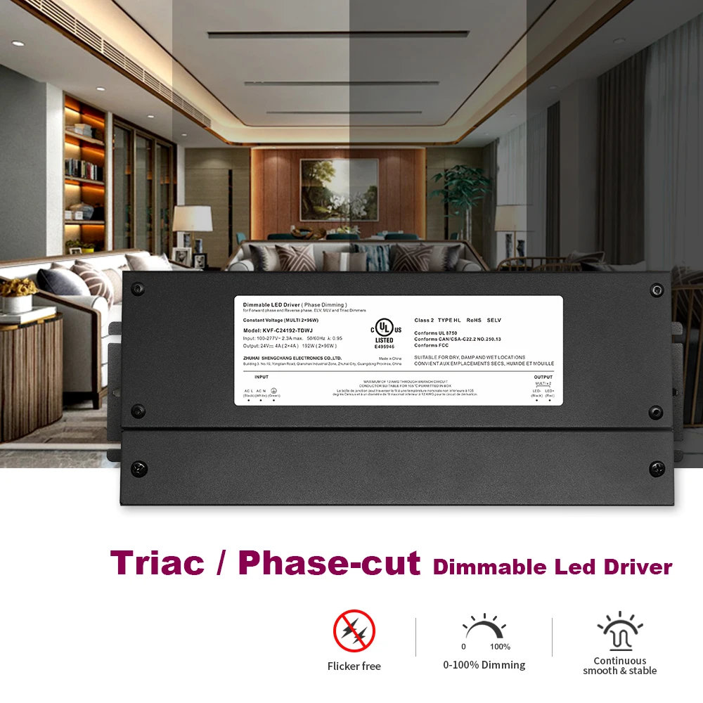 Constant Voltage 192w24v 36v 48v Waterproof triac tunning dimming led drivers