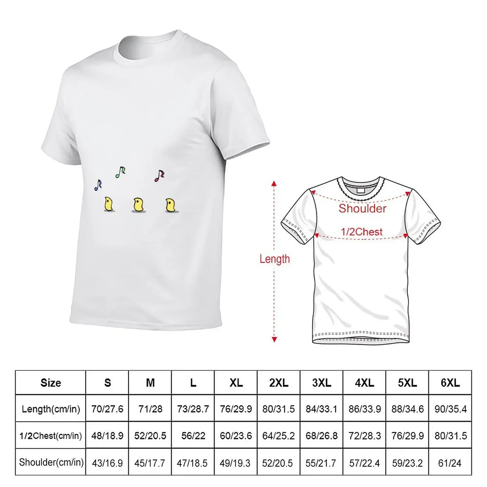 Nichijou - Three Moguras and Music Notes T-Shirt anime t shirts baggy shirts essential t shirt T-shirt men