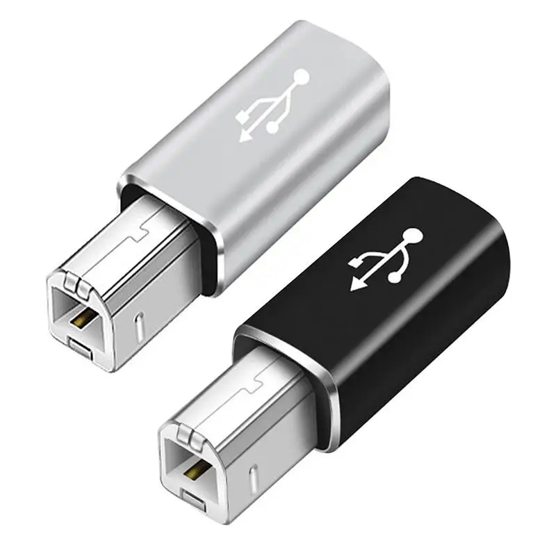 USB 타입 C-USB B 어댑터 암-수 커넥터, 스캐너 프린터 데이터 전송 MIDI 변환기, 일렉트릭 피아노 오르간용