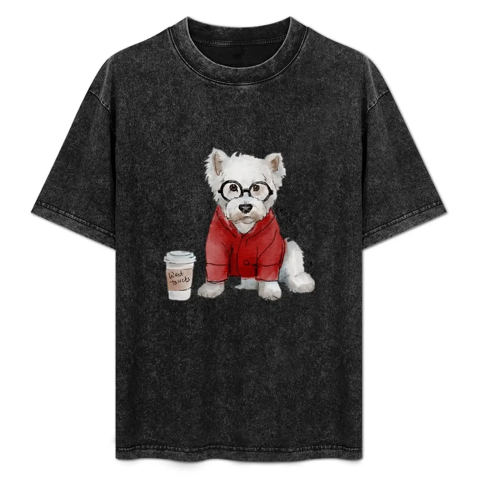 

HipsterWestie T-Shirt Soft Cotton Print T-Shirt