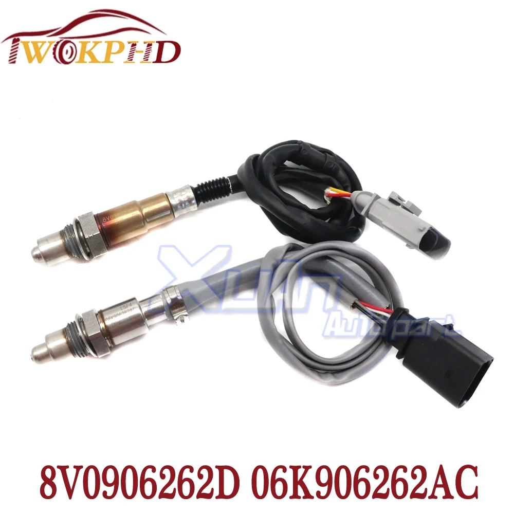 NEW Upstream Downstream Air Fuel Ratio Lambda O2 Oxygen Sensor For VW GTI Golf R Audi A3 S3 TT Quattro 8V0906262D 06K906262AC