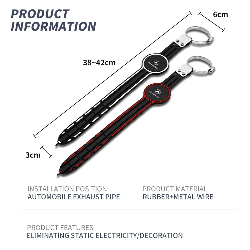 Car Traction Belt Anti-static Grounding Strip For Mercedes Benz B/C/E/S Clase A C200L GLC GLK CLA W166 W163 W221 Car Accesorios