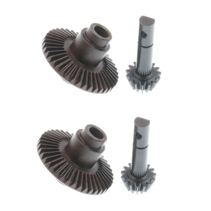 2X Heavy Duty Helical Bevel Gear 40T 15T for 1/10 RC4WD TF2 D90 Gelande II Yota Axle Ring&Pinion Gear