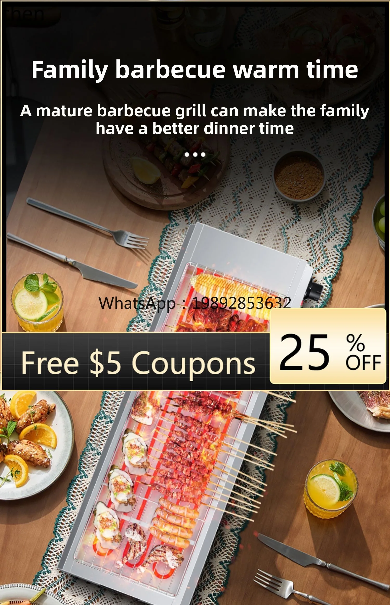 

ZZ plug-in barbecue machine electric oven artifact grilled fish and mutton skewers household and commercial